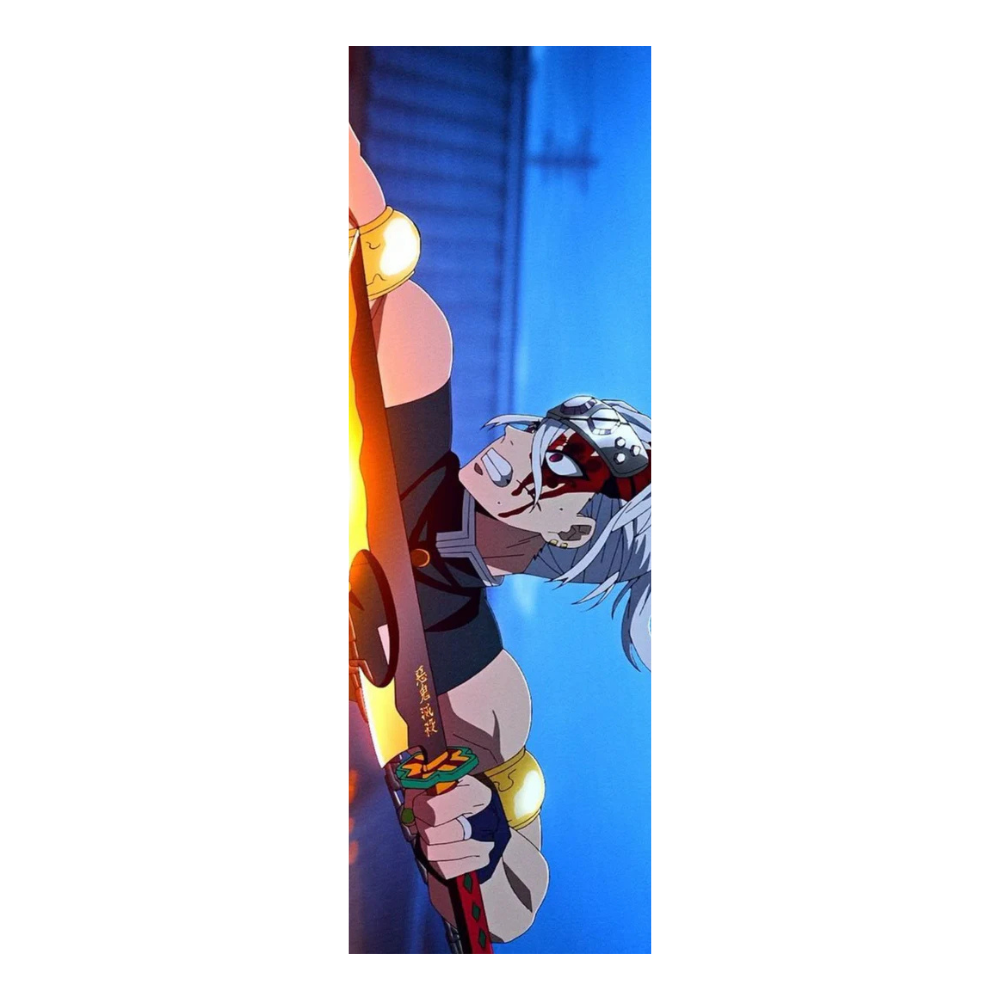 Anime Blue themed bookmark
